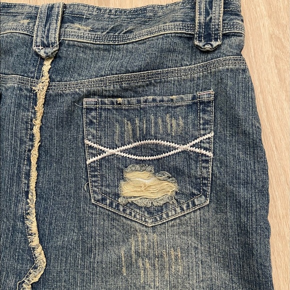 Vanilla Star Mini Jean Y2K Denim Skirt - Picture 2 of 3